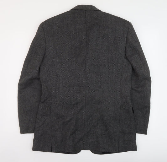 Mens UK Size 42 Brook Taverner Regular Grey Suit Jacket