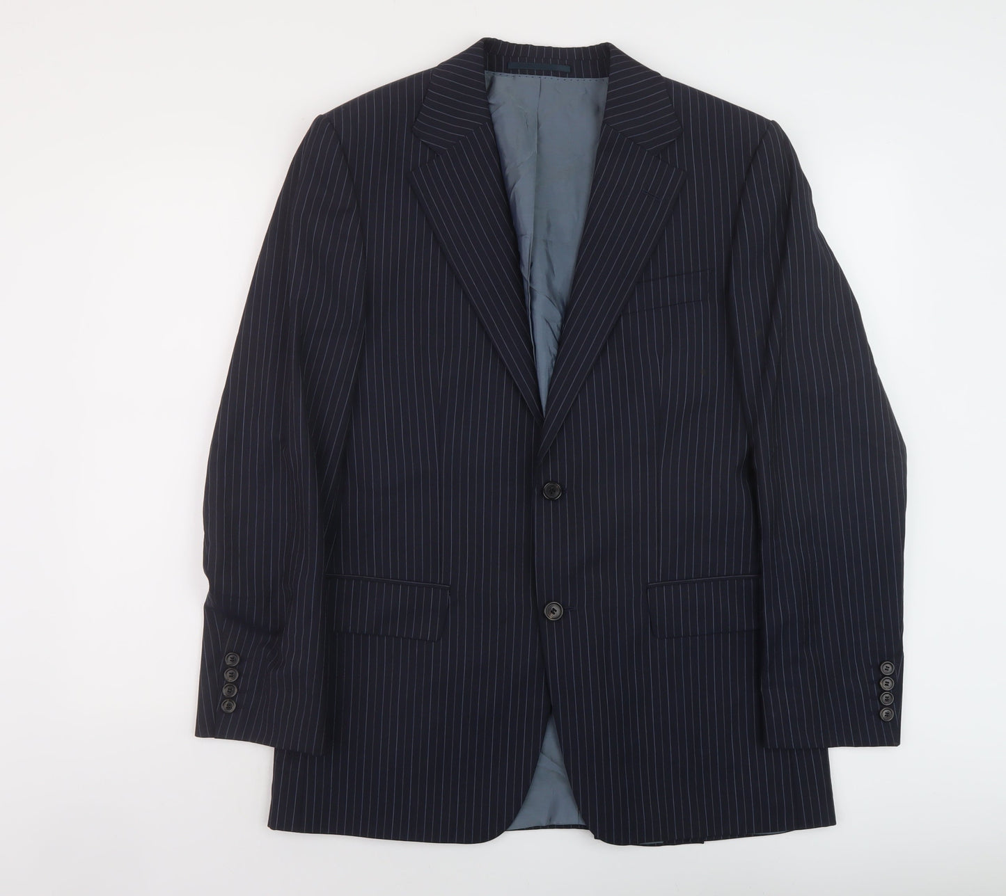 Mens UK Size 40 Boss Regular Blue Suit Jacket