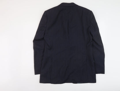 Mens UK Size 40 Boss Regular Blue Suit Jacket