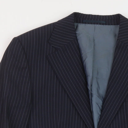 Mens UK Size 40 Boss Regular Blue Suit Jacket