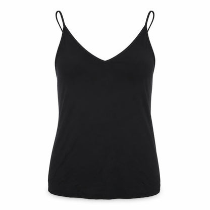 H&M Womens Black Viscose Basic Blouse Size S V-Neck