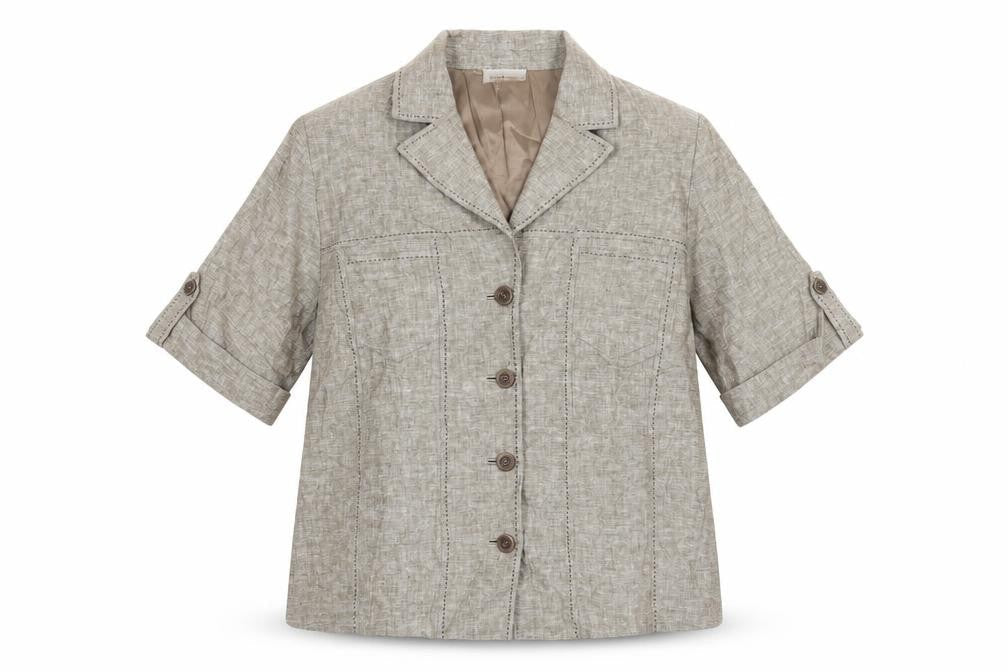 Womens UK Size 18 FRANK WALDER Beige Jacket