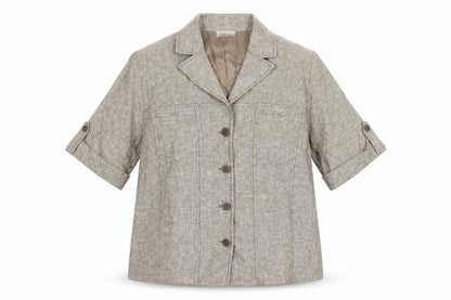 Womens UK Size 18 FRANK WALDER Beige Jacket