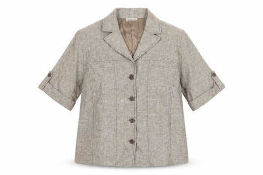Womens UK Size 18 FRANK WALDER Beige Jacket