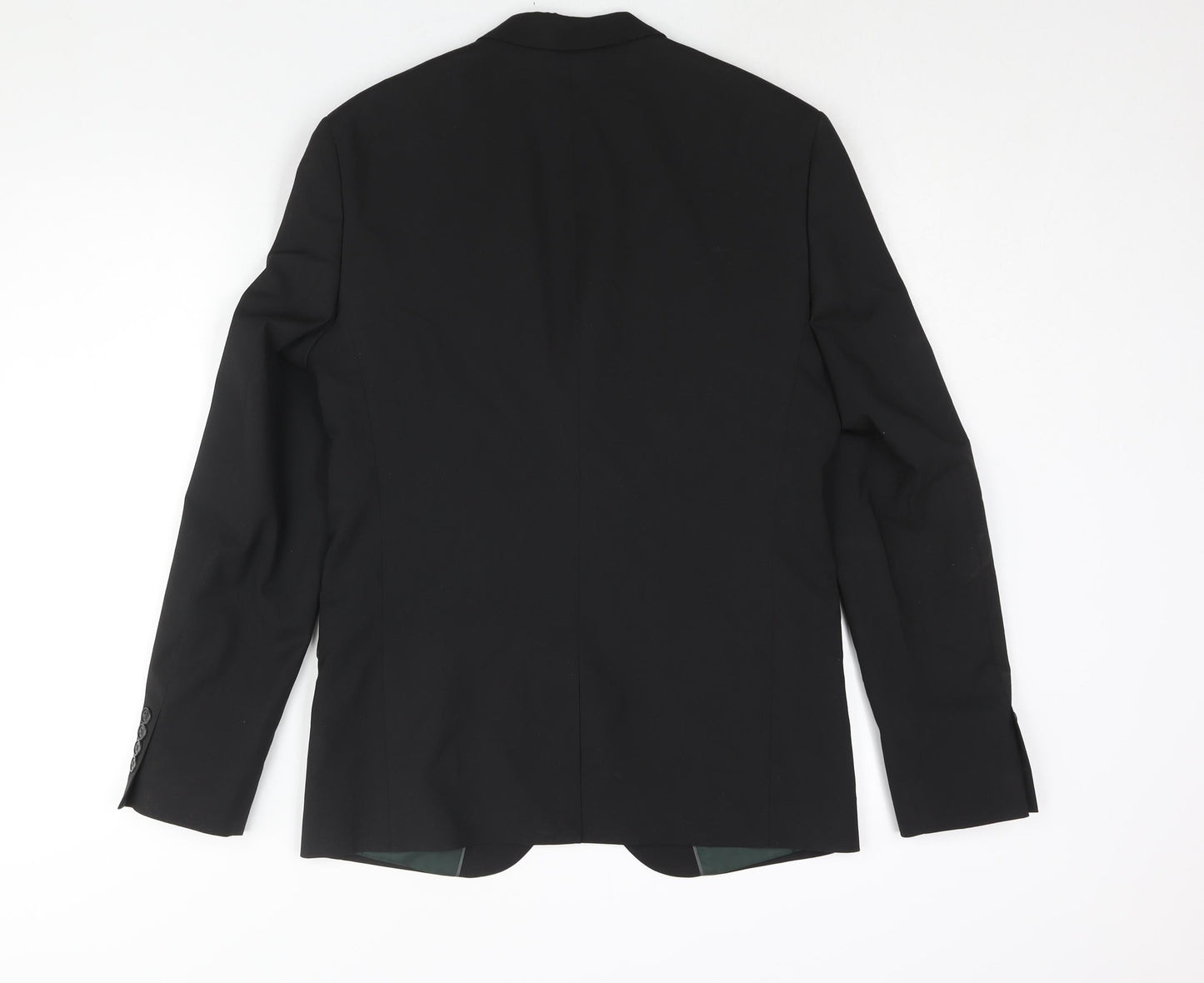 Mens UK Size 38 River Island Regular Black Suit Jacket