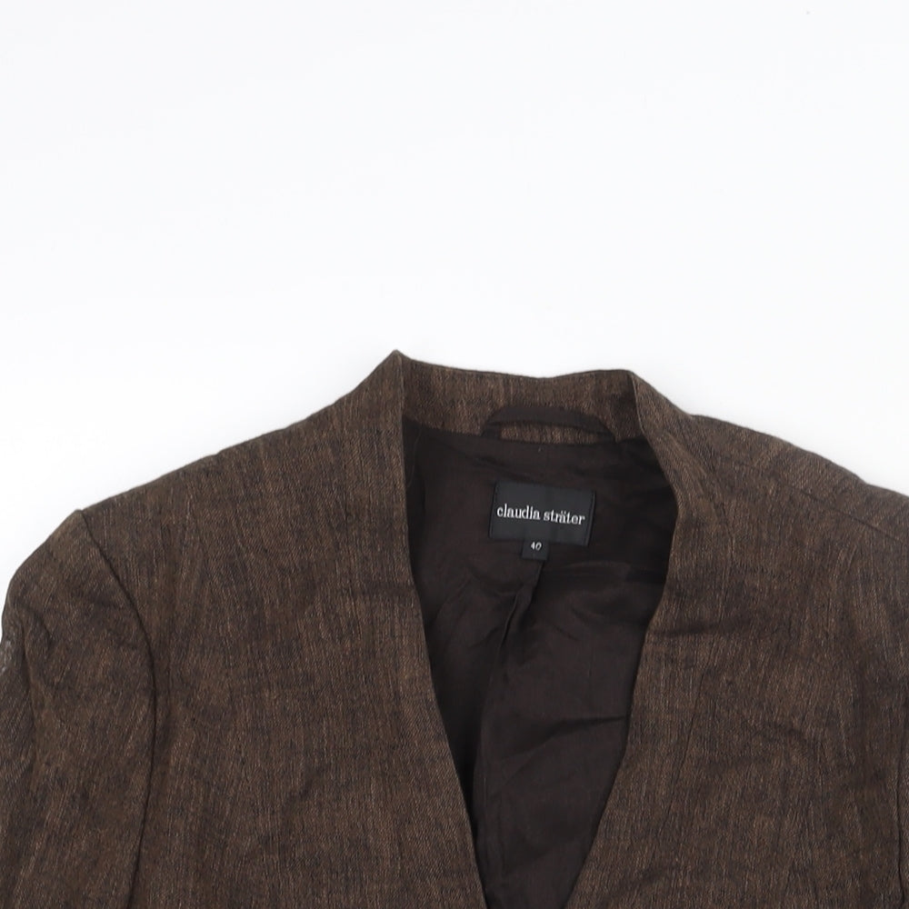 Womens UK Size 12 Claudia Strater Brown Jacket