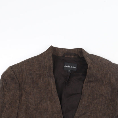 Womens UK Size 12 Claudia Strater Brown Jacket