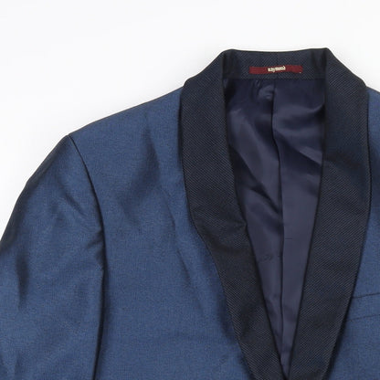 Raymond Mens Blue Viscose Jacket Suit Jacket Size 36 Regular