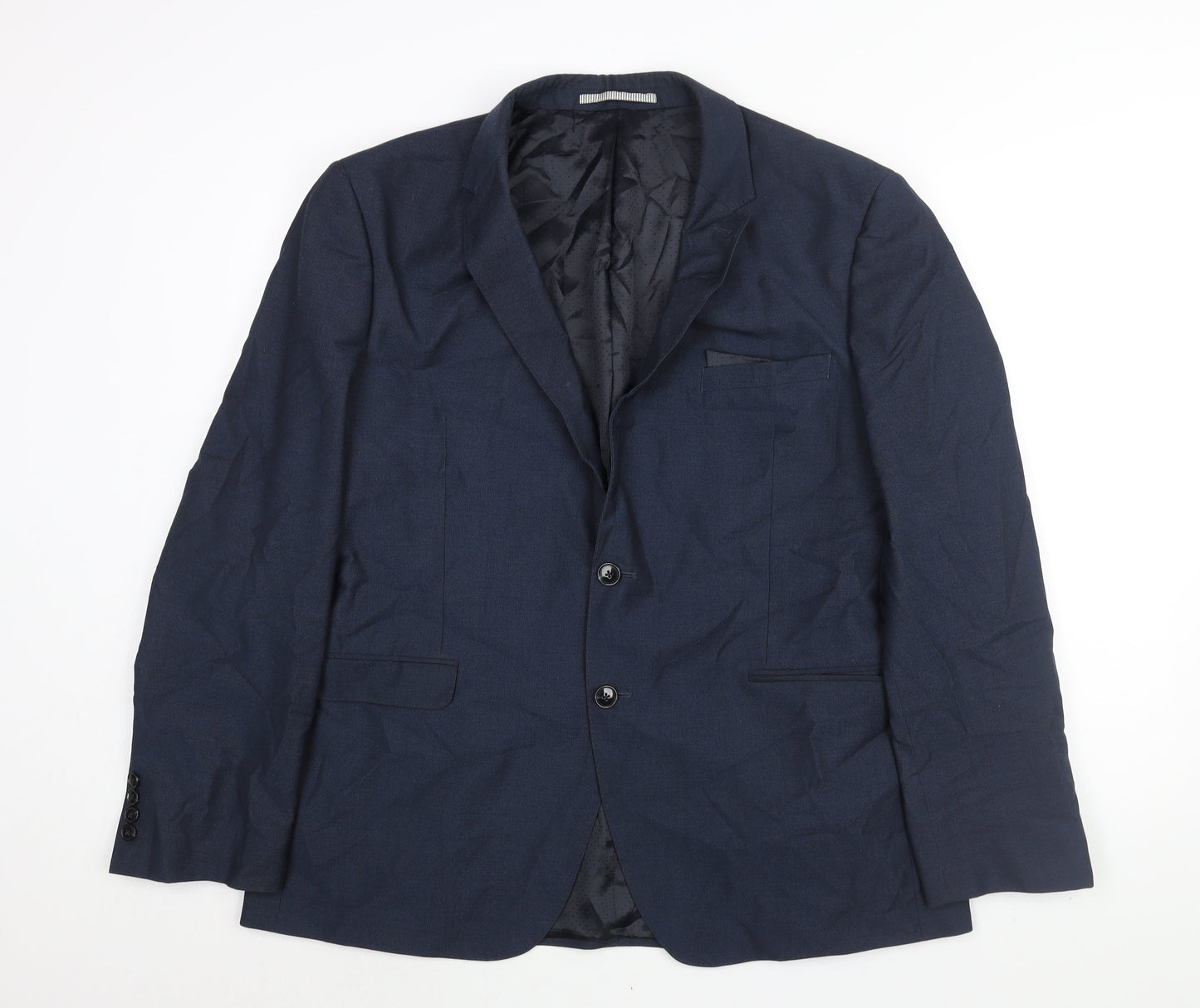 Mens UK Size 46 Burton Regular Blue Suit Jacket