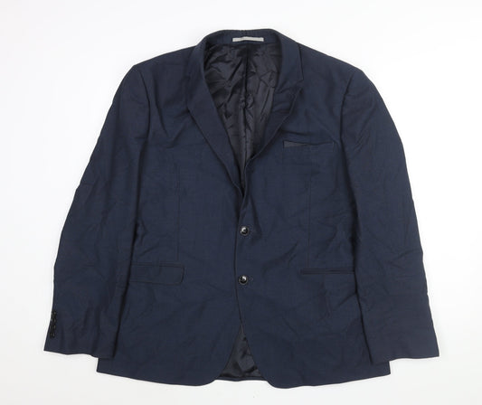 Mens UK Size 46 Burton Regular Blue Suit Jacket