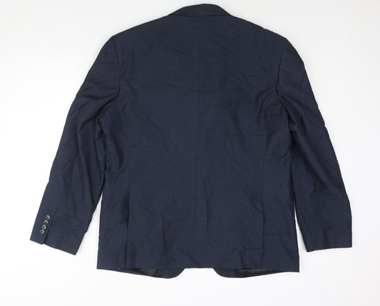 Mens UK Size 46 Burton Regular Blue Suit Jacket