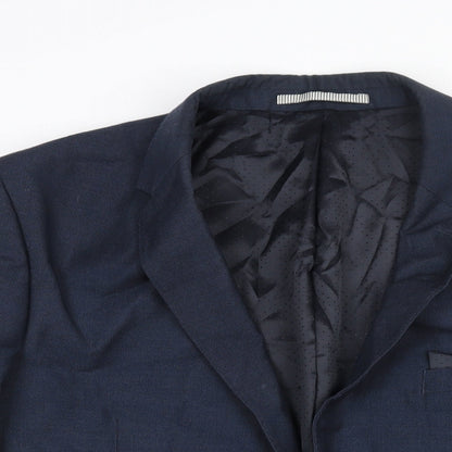 Mens UK Size 46 Burton Regular Blue Suit Jacket