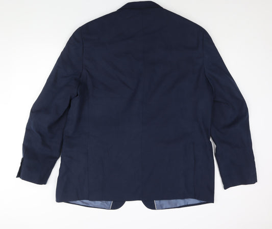 Mens UK Size 48 Marks and Spencer Regular Blue Suit Jacket