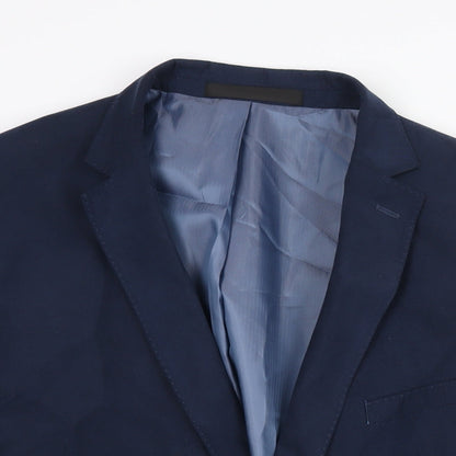 Mens UK Size 48 Marks and Spencer Regular Blue Suit Jacket