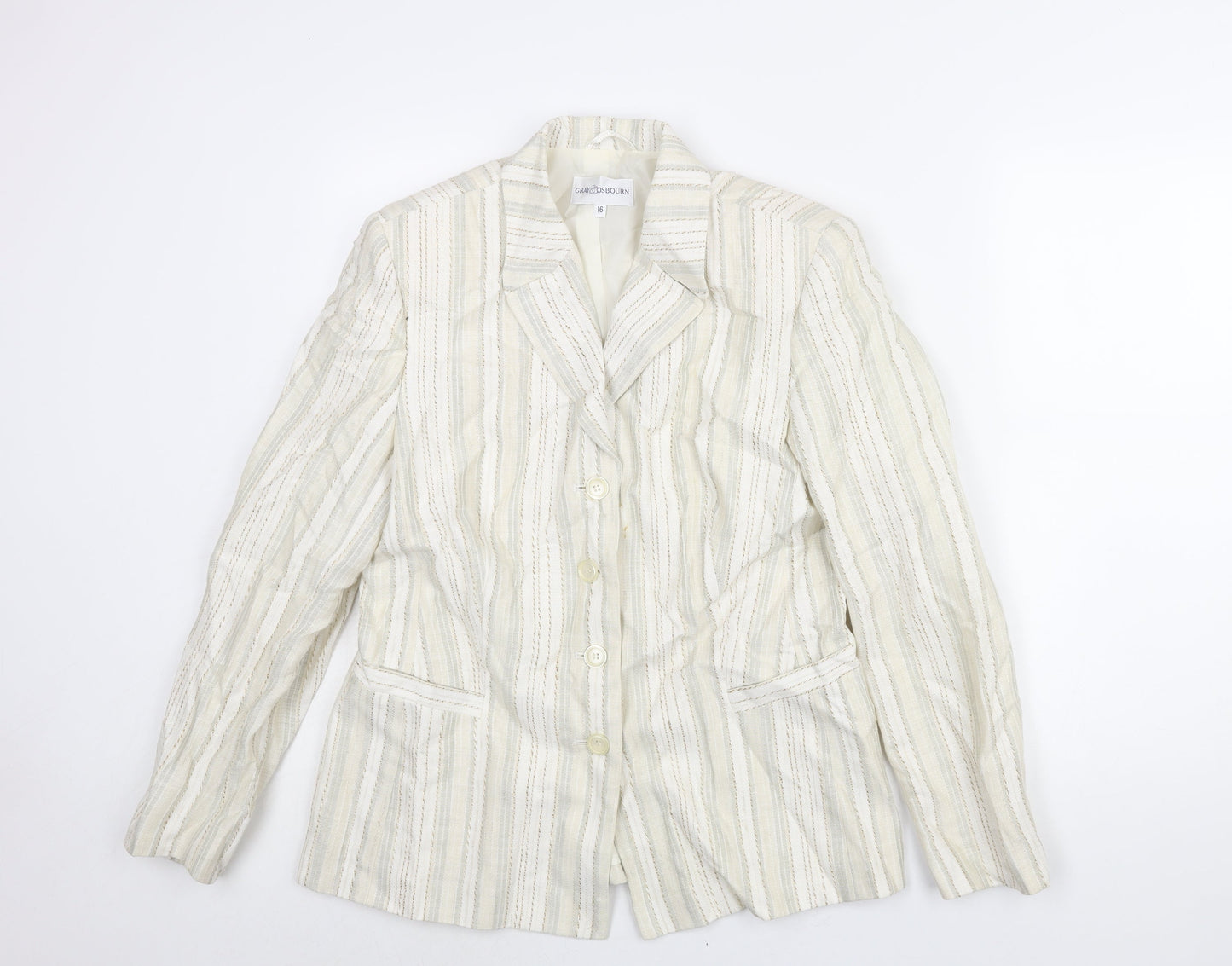 Womens UK Size 16 Gray & Osbourn Ivory Jacket