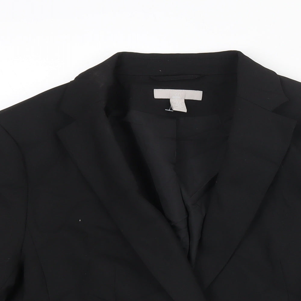 Womens UK Size 10 H&M Regular Black Suit Jacket