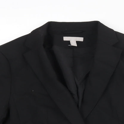 Womens UK Size 10 H&M Regular Black Suit Jacket