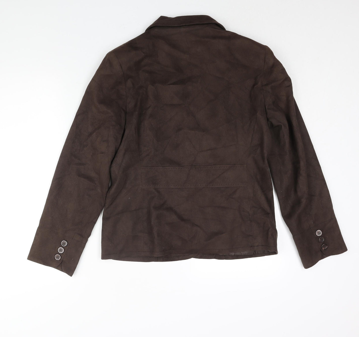 Mackays Womens Brown Jacket Size 14 Button