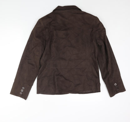 Mackays Womens Brown Jacket Size 14 Button