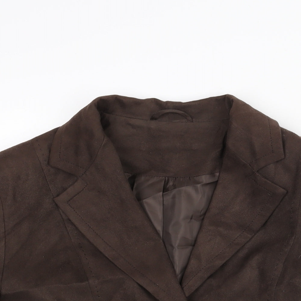 Mackays Womens Brown Jacket Size 14 Button