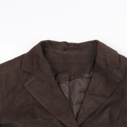 Mackays Womens Brown Jacket Size 14 Button