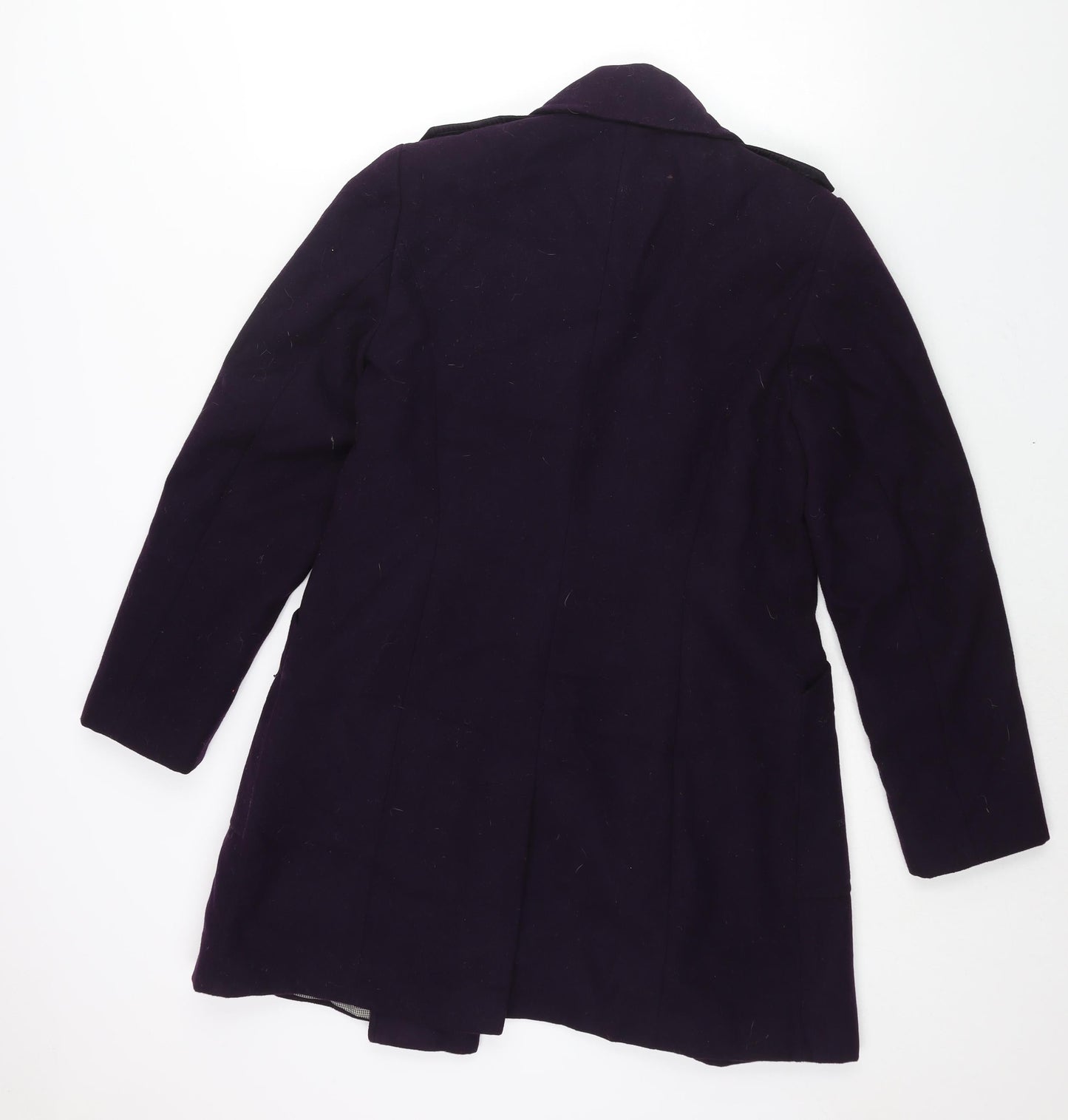 Womens UK Size 12 Marks and Spencer Purple Pea Coat