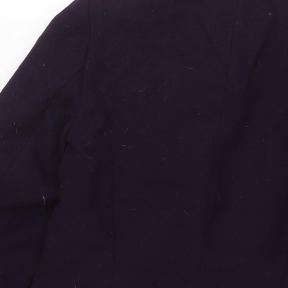 Womens UK Size 12 Marks and Spencer Purple Pea Coat