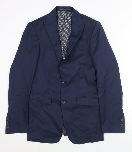 Mens UK Size 34 Marks and Spencer Regular Blue Suit Jacket