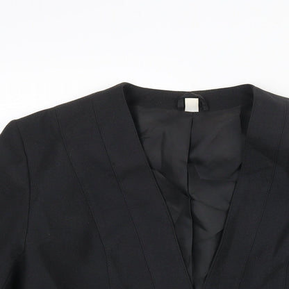 First Avenue Womens Black Jacket Size 10 Button