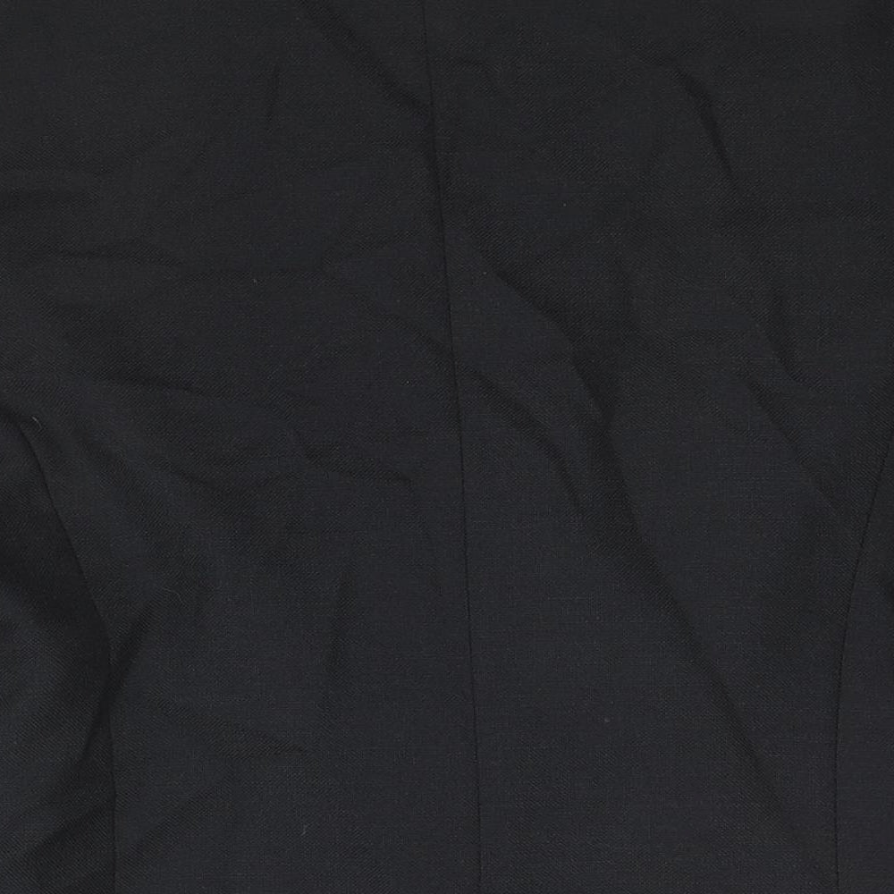 First Avenue Womens Black Jacket Size 10 Button