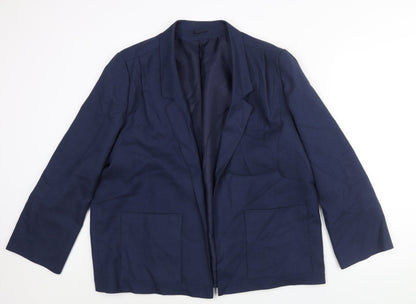 Classics Womens Blue Jacket Blazer Size 18 - No Closure