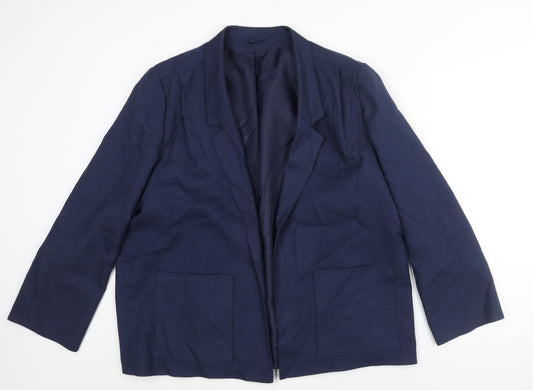 Classics Womens Blue Jacket Blazer Size 18 - No Closure