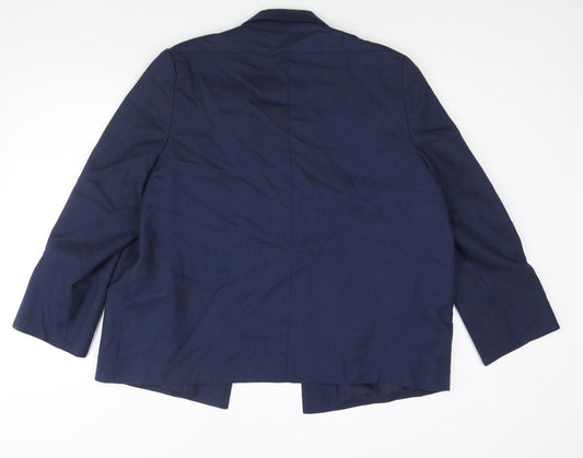 Classics Womens Blue Jacket Blazer Size 18 - No Closure