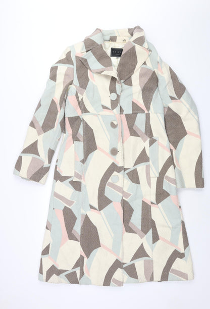 Womens UK Size 14 Coast Multicoloured Overcoat