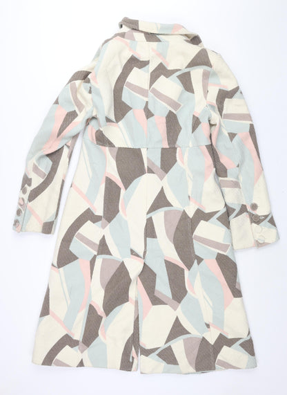 Womens UK Size 14 Coast Multicoloured Overcoat