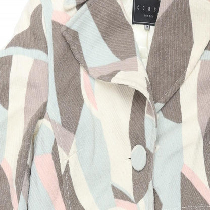 Womens UK Size 14 Coast Multicoloured Overcoat