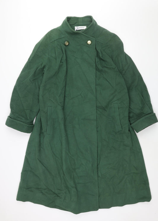 Lampert Womens Green Overcoat Coat Size 12 Button