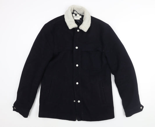 Mens UK Size S Topman Blue Jacket