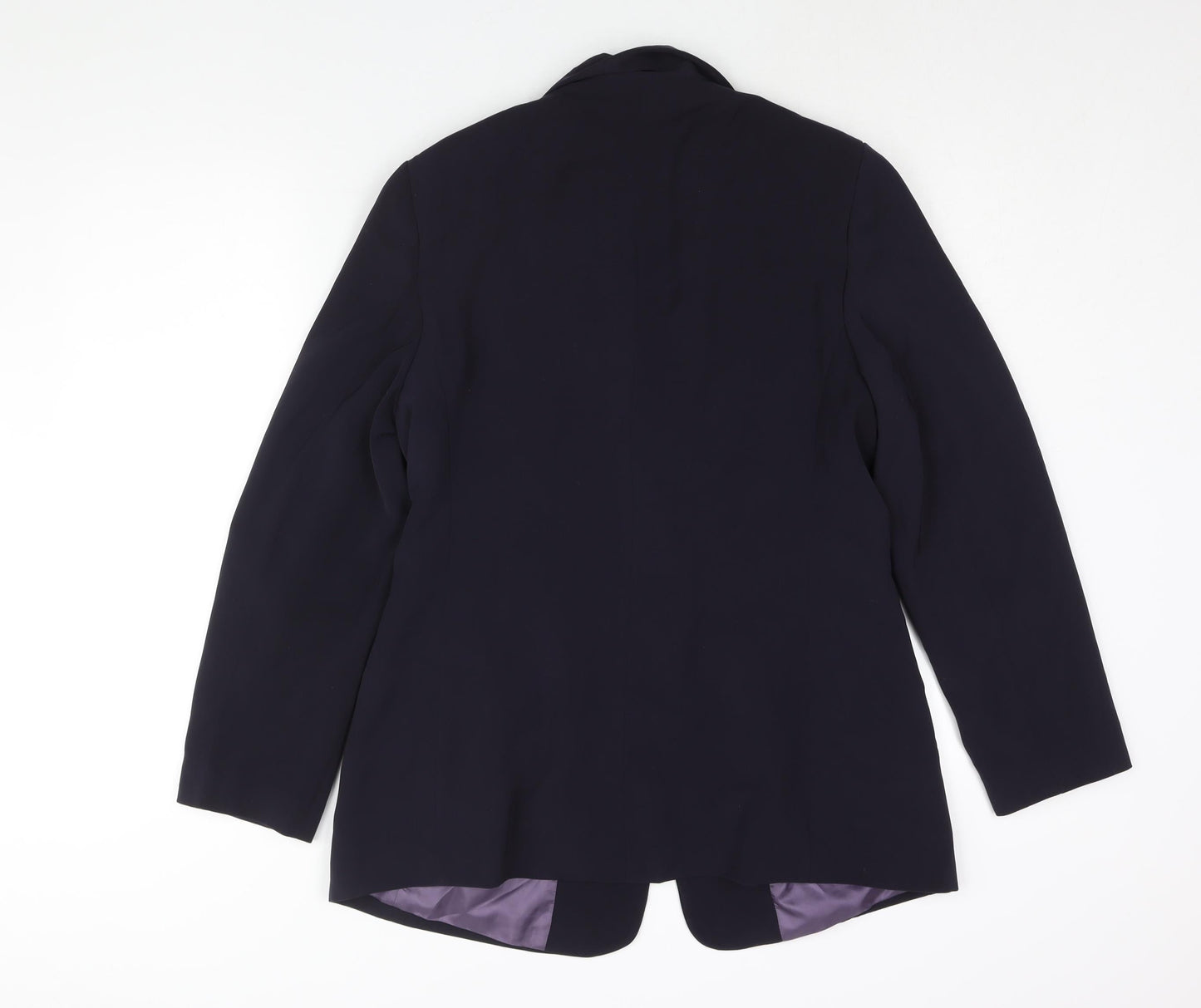 BHS Womens Purple Polyester Jacket Suit Jacket Size 16