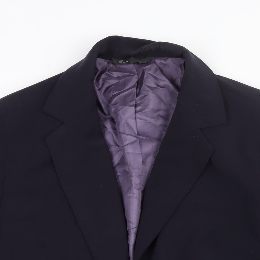 BHS Womens Purple Polyester Jacket Suit Jacket Size 16