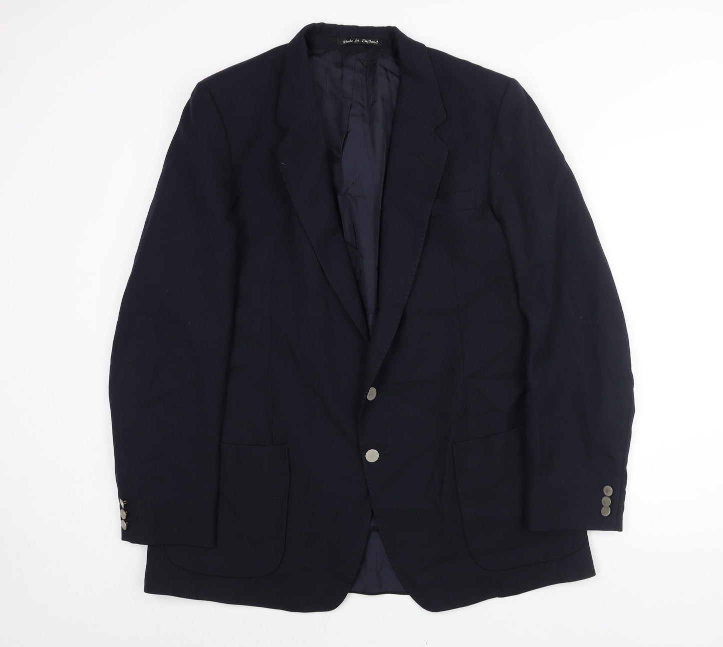 Hammersley Mens Blue Wool Jacket Suit Jacket Size 42 Regular