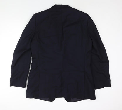 Hammersley Mens Blue Wool Jacket Suit Jacket Size 42 Regular