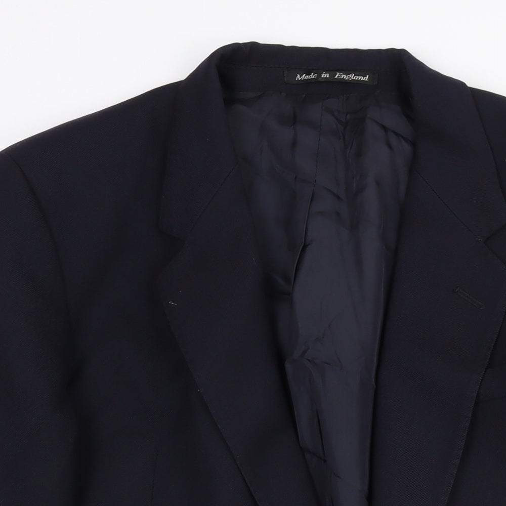 Hammersley Mens Blue Wool Jacket Suit Jacket Size 42 Regular