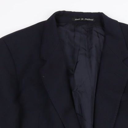 Hammersley Mens Blue Wool Jacket Suit Jacket Size 42 Regular