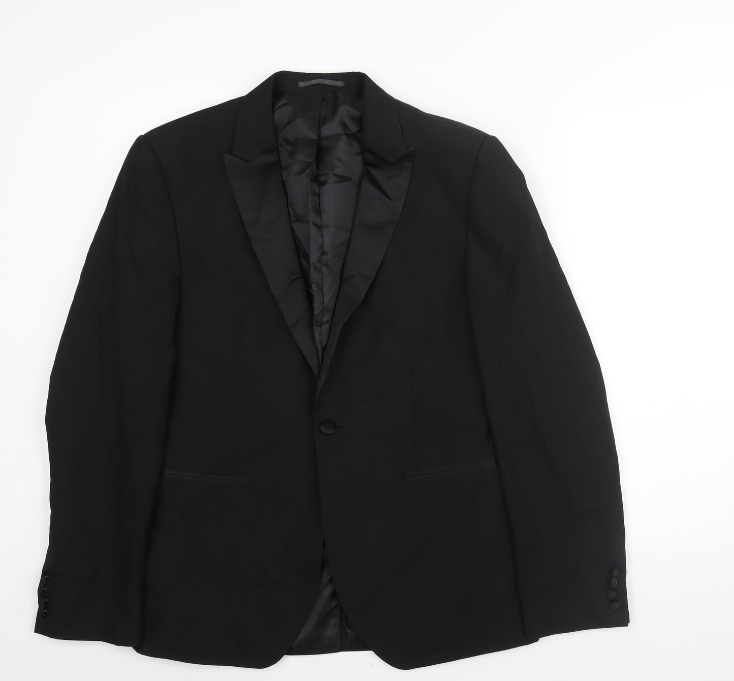Mens UK Size 42 NEXT Regular Black Suit Tuxedo