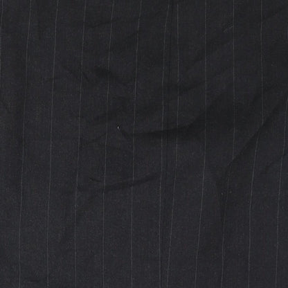 Alpha Plus Mens Grey Striped Wool Jacket Suit Jacket Size 46 Regular