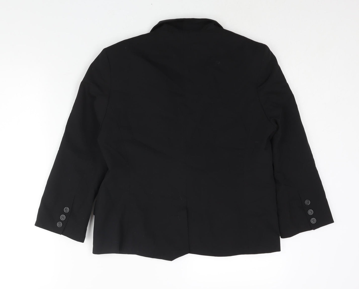 ASOS Womens Black Polyester Jacket Suit Jacket Size 12