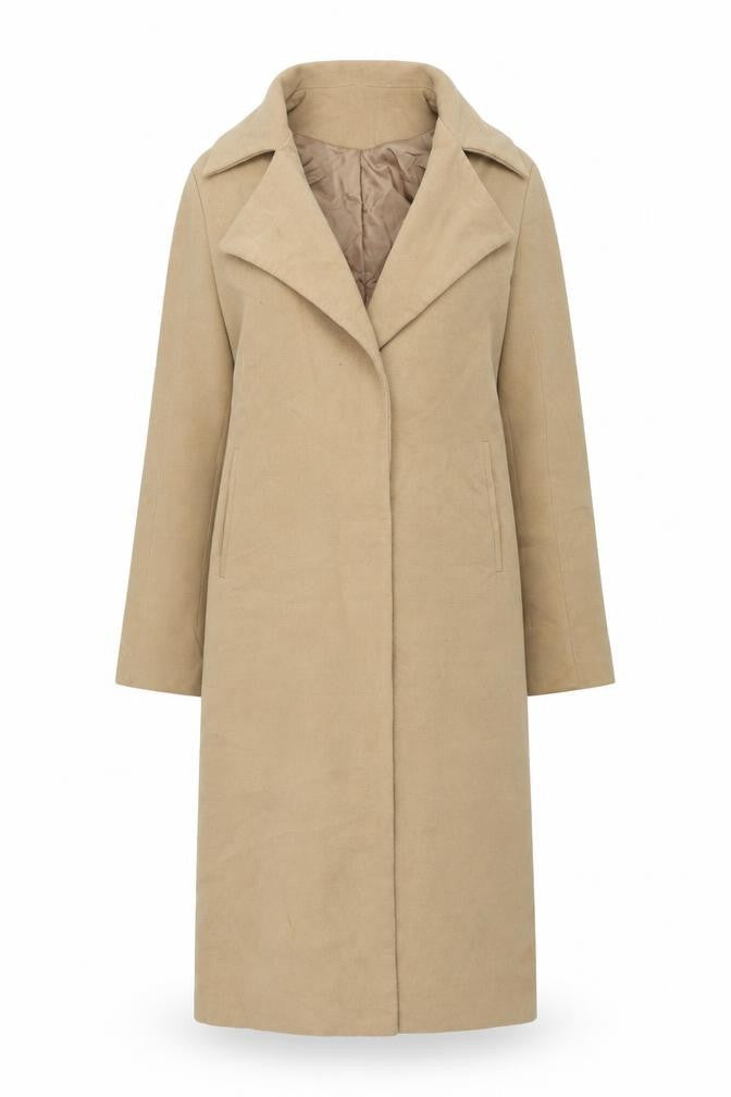 Womens UK Size 8 Missguided Brown Overcoat