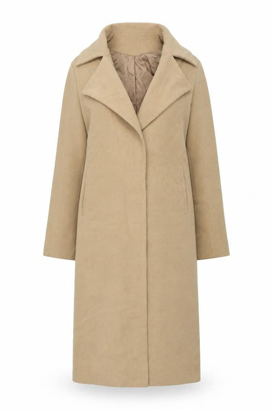 Womens UK Size 8 Missguided Brown Overcoat