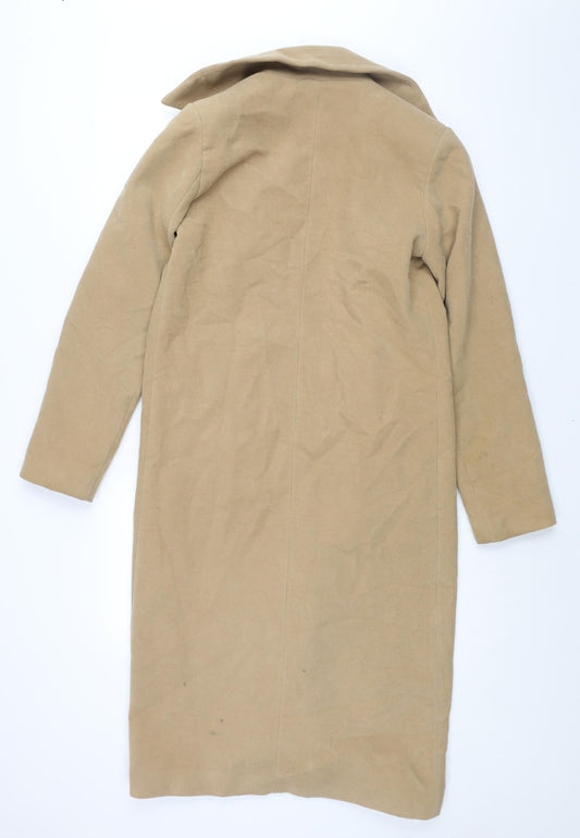 Womens UK Size 8 Missguided Brown Overcoat